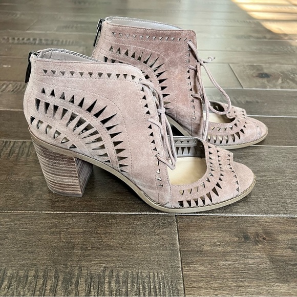 Vince Camuto Taupe Ankle Booties - Picture 4 of 14
